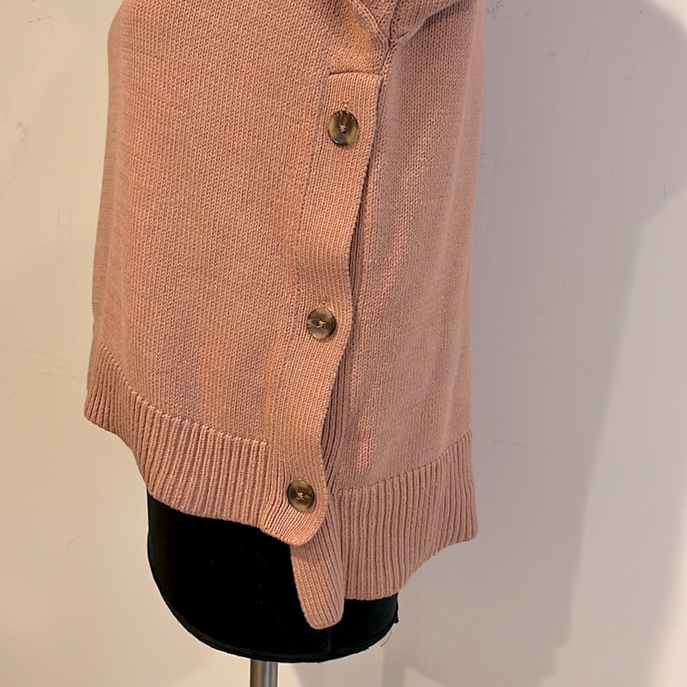 Madewell -woman’s brownstone pullover sweater cotton blend in dusty rose size XS - Picture 8 of 15